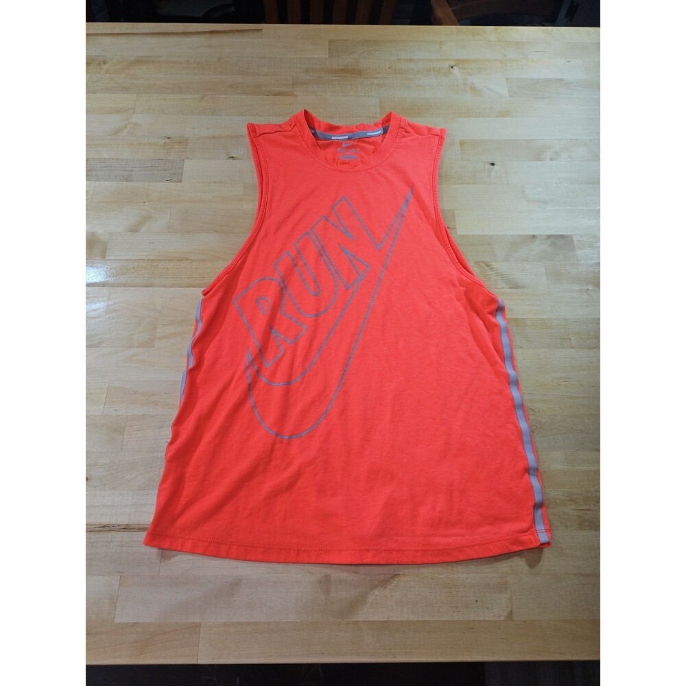Pink Nike Dri Fit Running Tank Sleeveless Run Swoosh Logo Womens Small